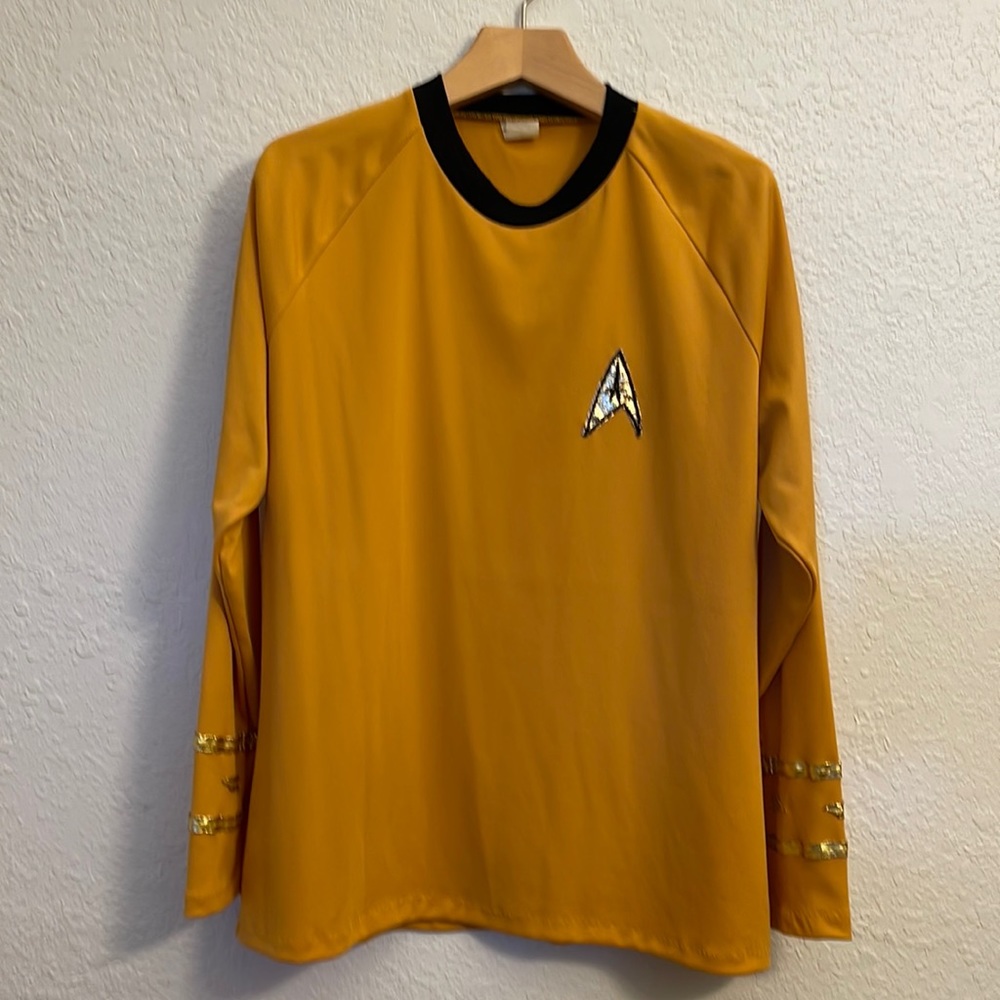 Vintage original Star Trek captains shirt from Rubies costumes.